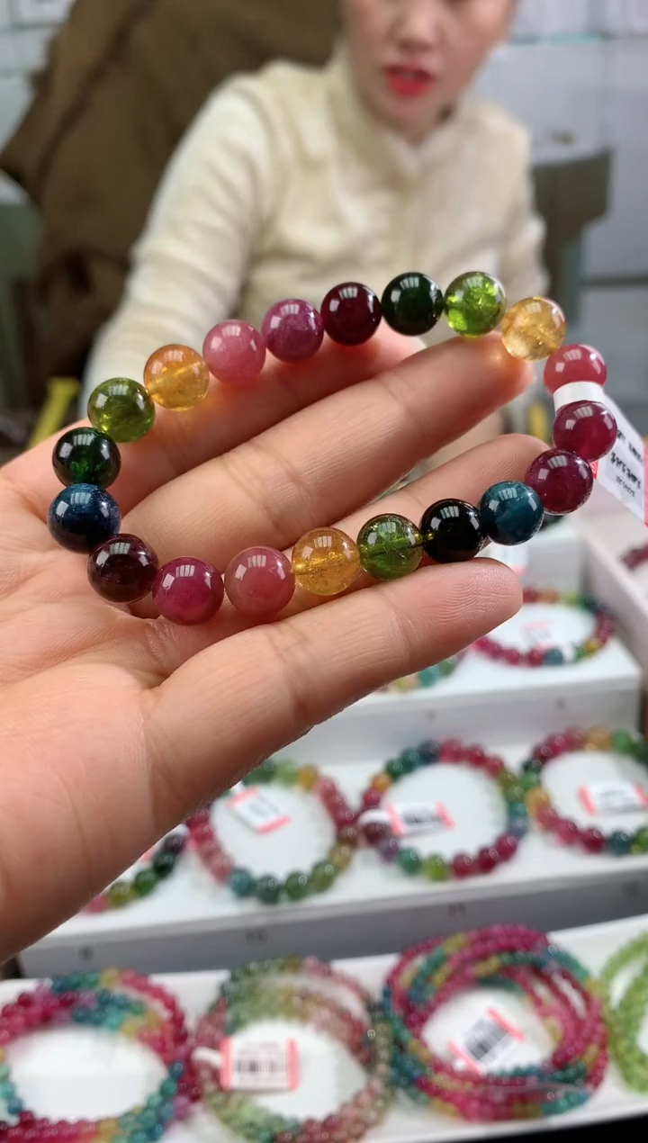 【闪购商品】碧玺手串未镶嵌多样性发一条