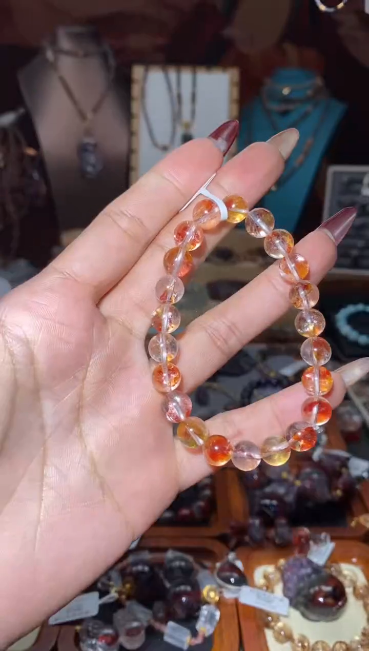 【闪购商品】水晶手串未镶嵌锦鲤胶花8+mm