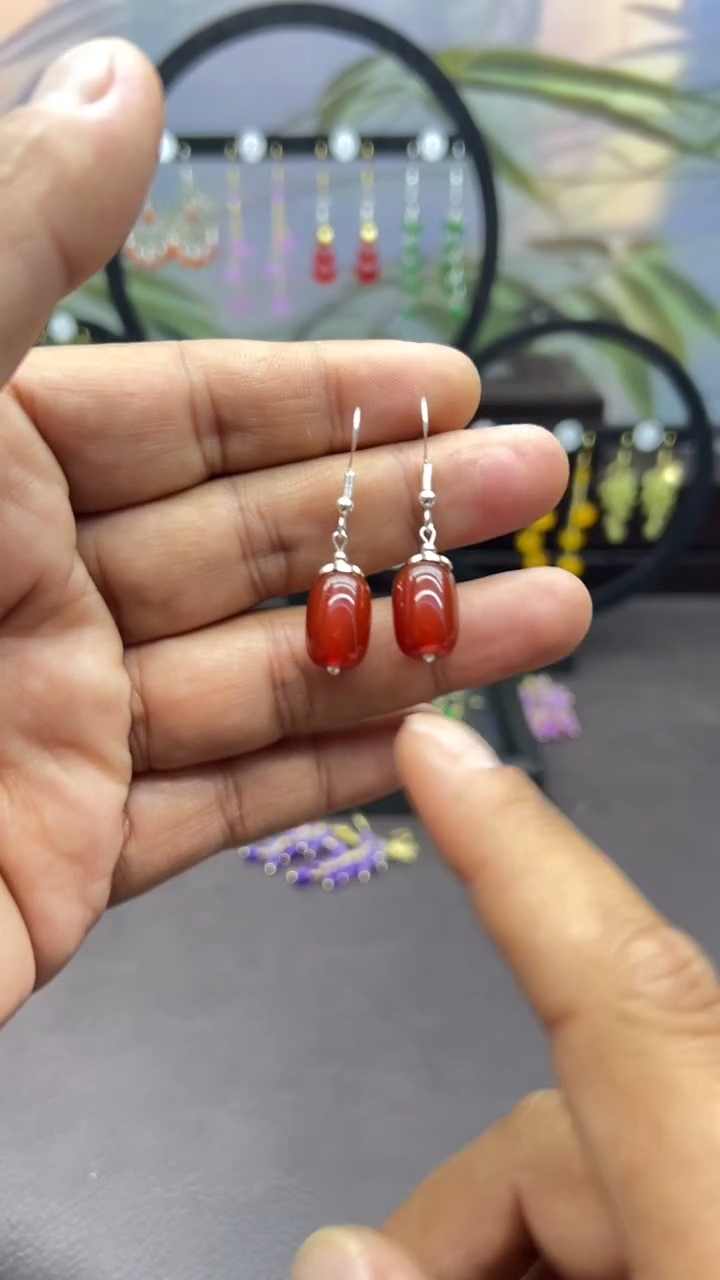 未镶嵌耳饰玛瑙/玉髓301