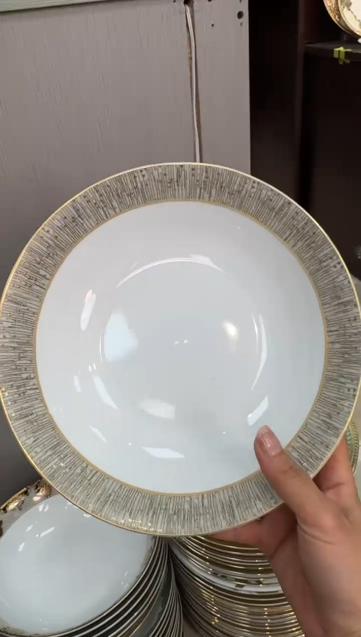 【闪购商品】瓷片9英寸汤碗福利款微瑕