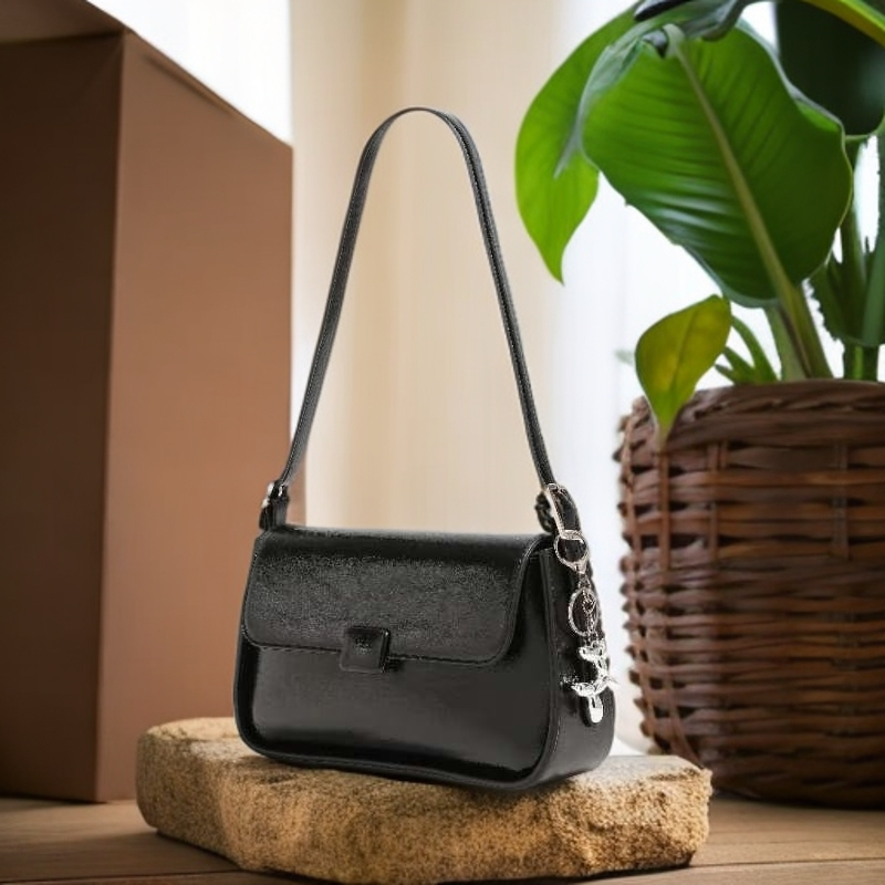 小众设计师简约腋下包女包2024秋冬法棍包新款单肩斜挎