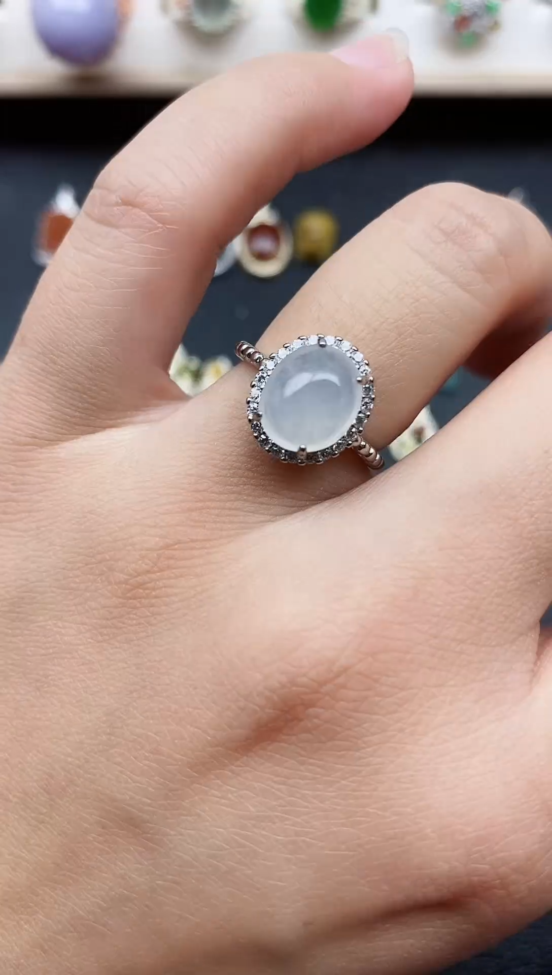 【闪购商品】翡翠戒指银S925镶嵌11111