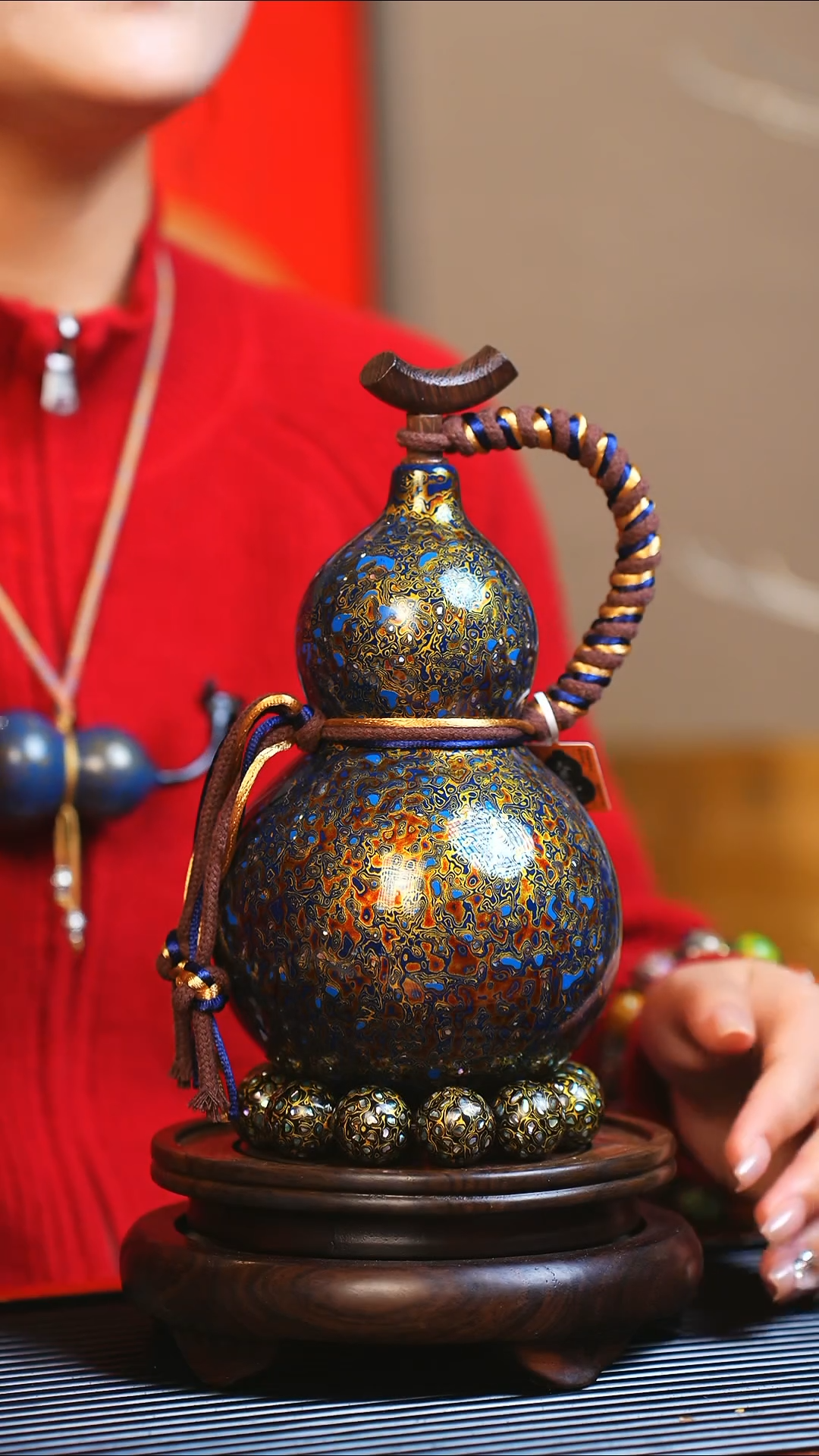 【闪购商品】JP023大师姐臻选非遗大漆酒葫芦