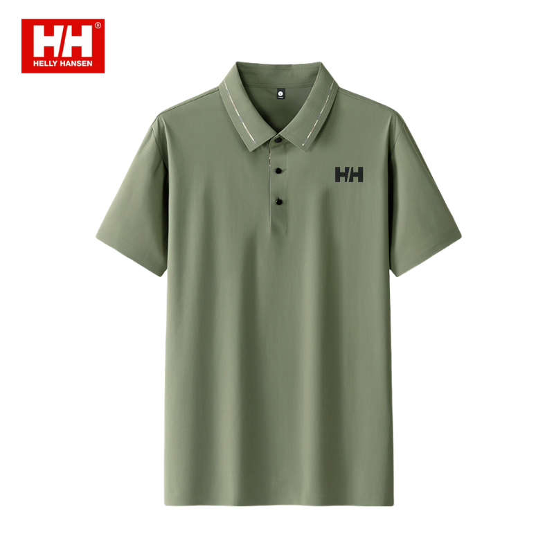 挪威/HH/海恩休闲翻领polo衫短袖宽松型运动舒适夏季透气t恤户外
