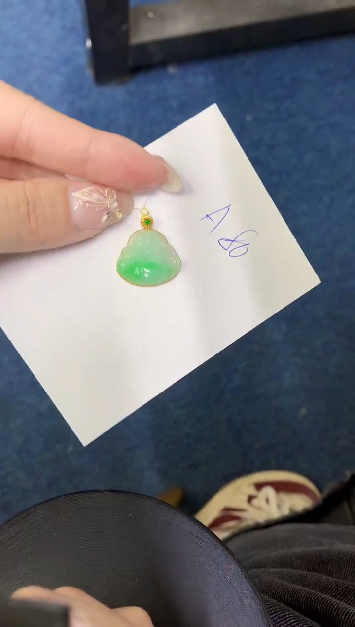 【闪购商品】翡翠颈饰18K金镶嵌000000000000