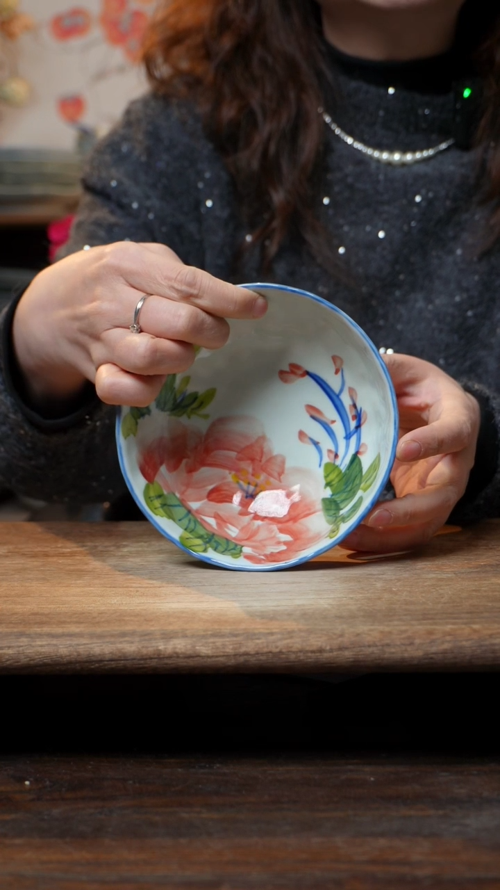 【闪购商品】碗福利1件套  高温釉下彩手工手绘