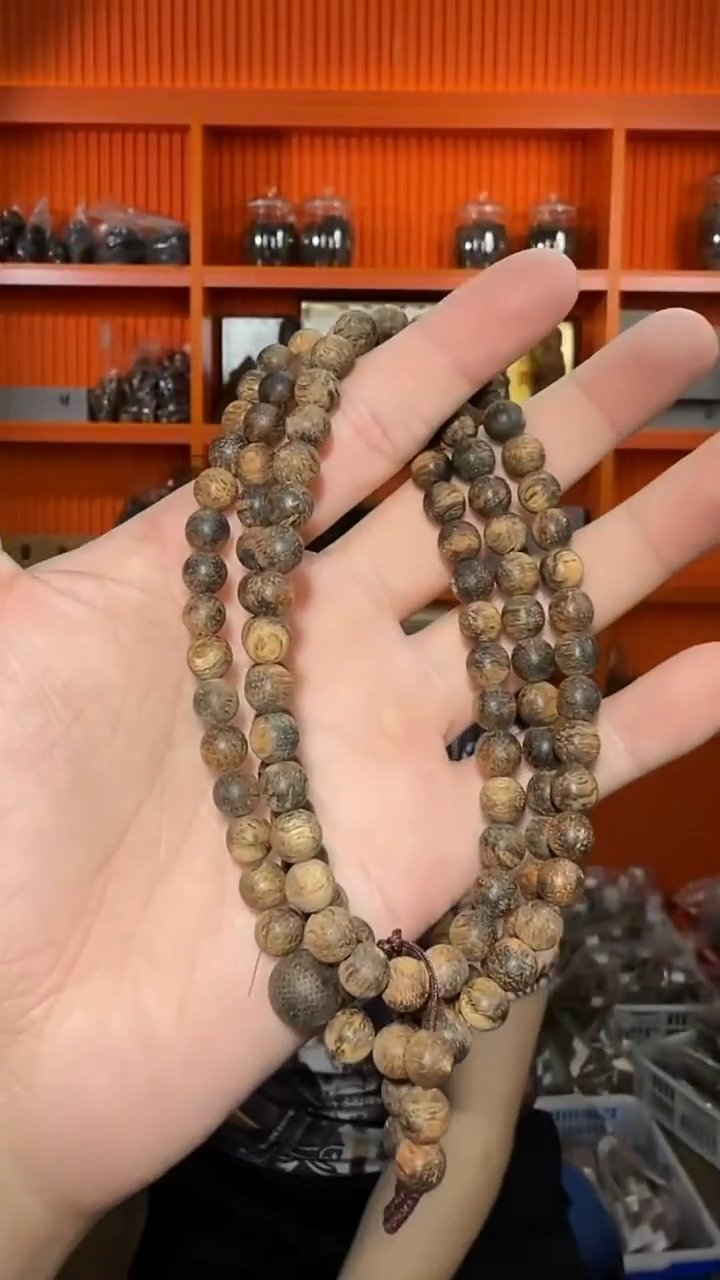 沉香手串390号沉水霸王岭多圈24g0.7多样性发一