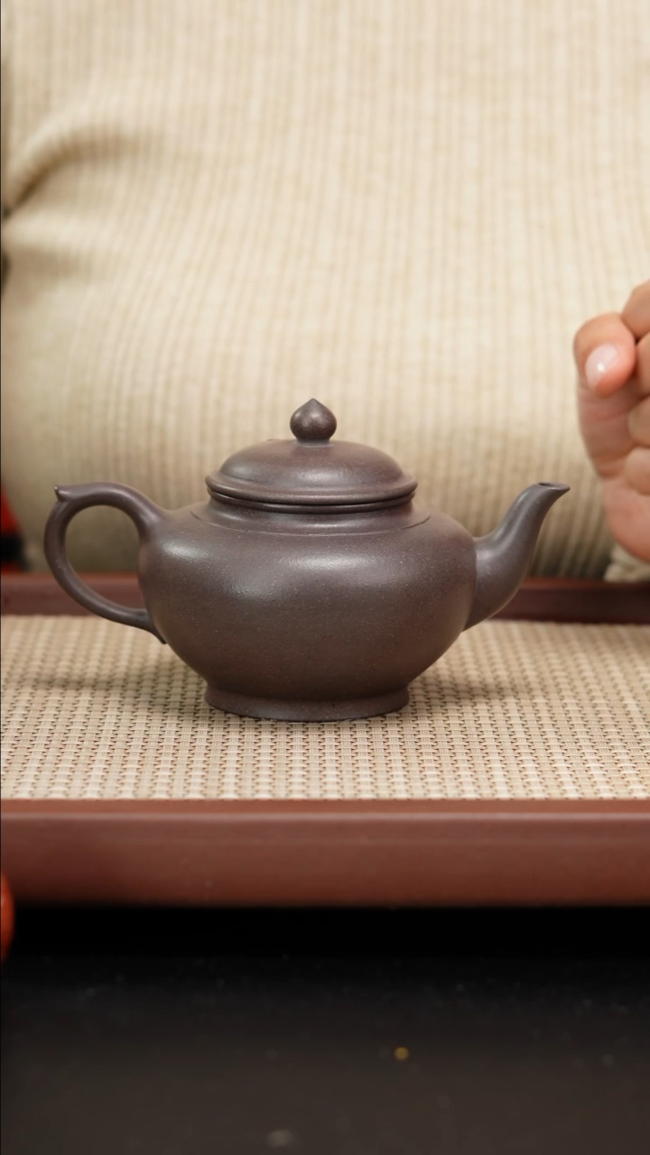 【闪购商品】紫砂茶壶全手工天青笑樱230