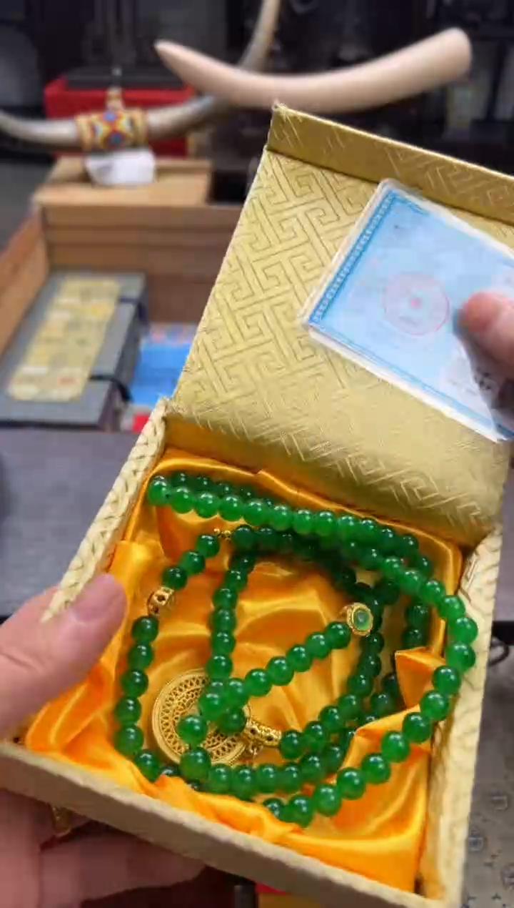 【闪购商品】翡翠颈饰未镶嵌—————————五福