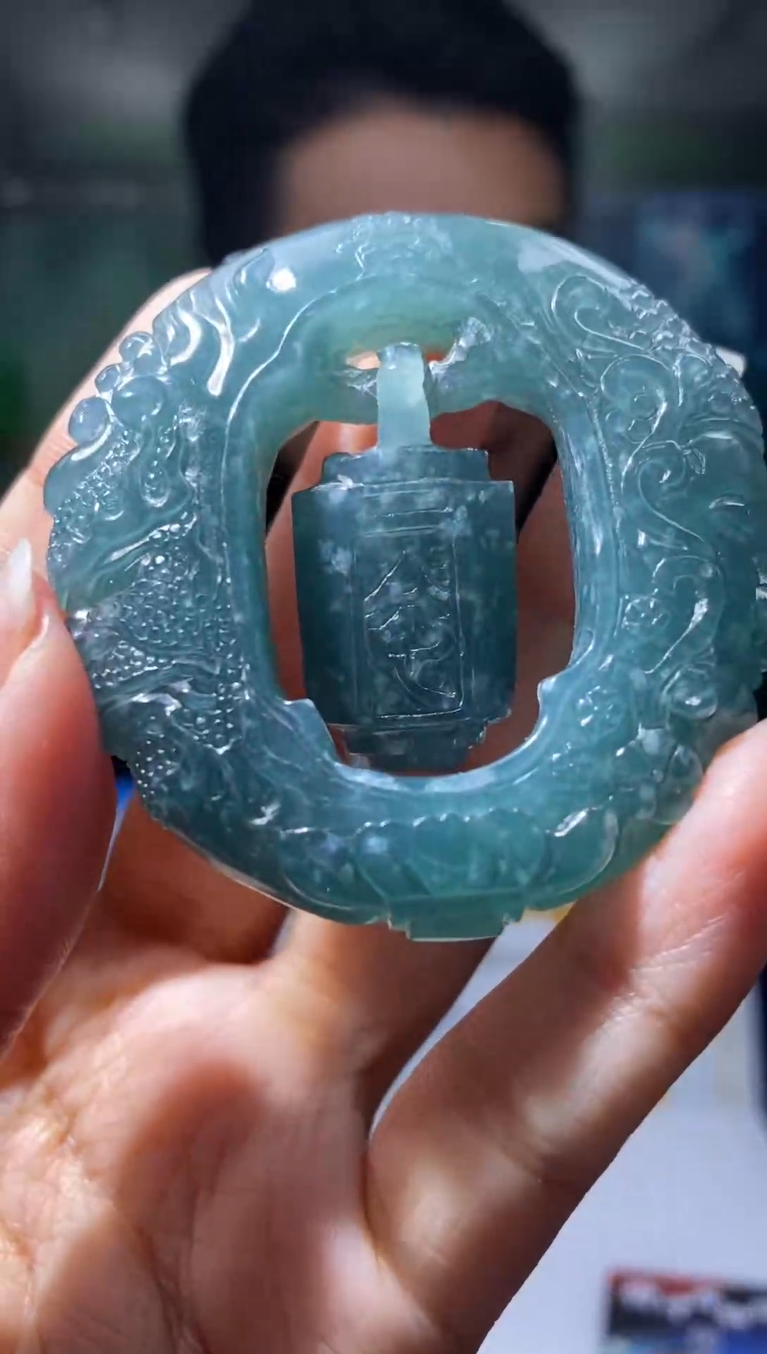 未镶嵌定制翡翠KK翡翠毛货吊坠-11
