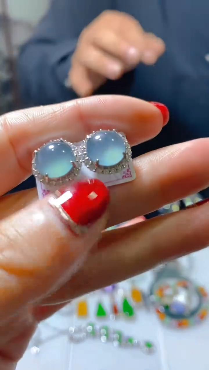 未镶嵌翡翠耳饰天然a货翡翠 多样性发货 假一罚四