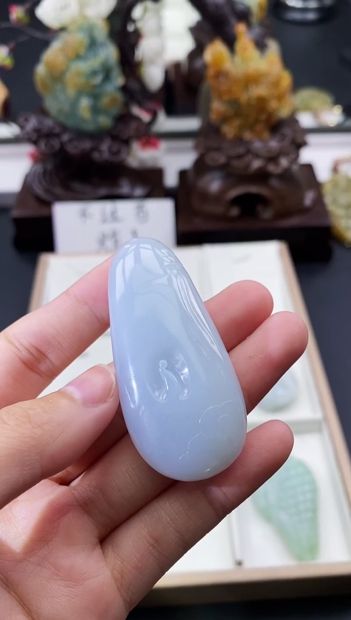 颈饰未镶嵌翡翠天然缅甸A货翡翠