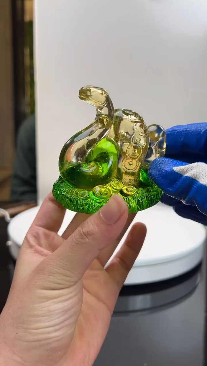 【闪购商品】茶宠AJ06603玉玺蛇艺术摆件