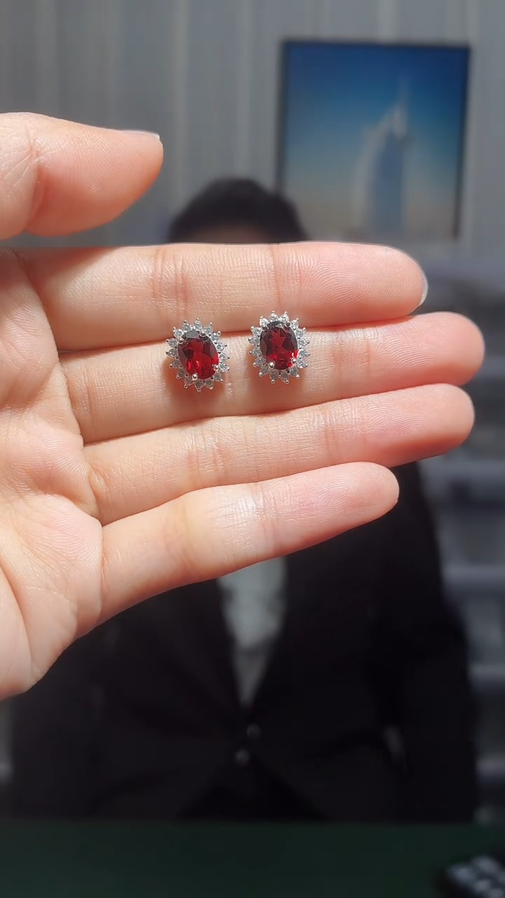 银S925镶嵌其他石榴石（扎德严选）