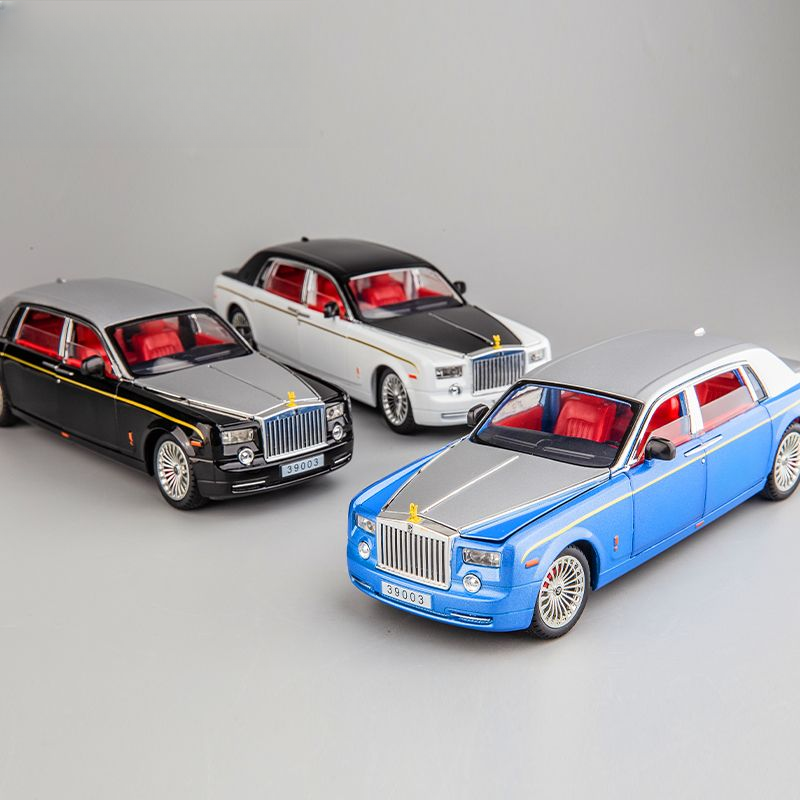 【合金-劳斯莱】可开门带声光 长17厘米 回力功能 彩盒 款式随机