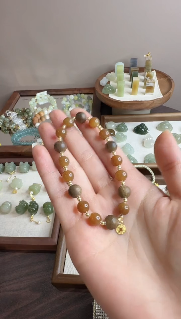 香榧木手串/手链…*L1358