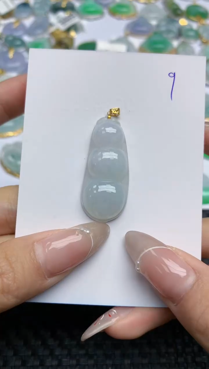 【闪购商品】翡翠颈饰18K金镶嵌天然翡翠A货