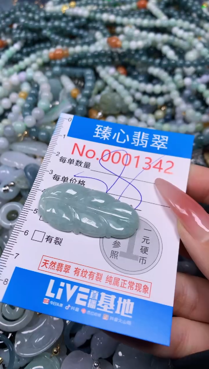 【闪购商品】翡翠颈饰未镶嵌含绳0001342