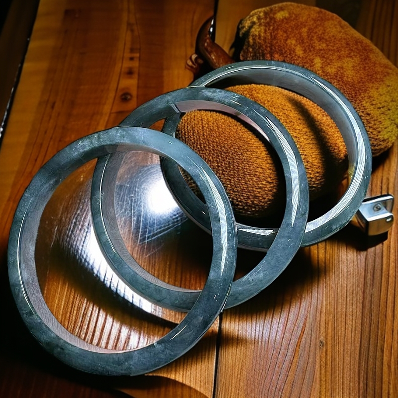 江德洋珠宝A5228【玉甲】墨蓝A货翡翠手镯-送礼盒-多样性只发一件