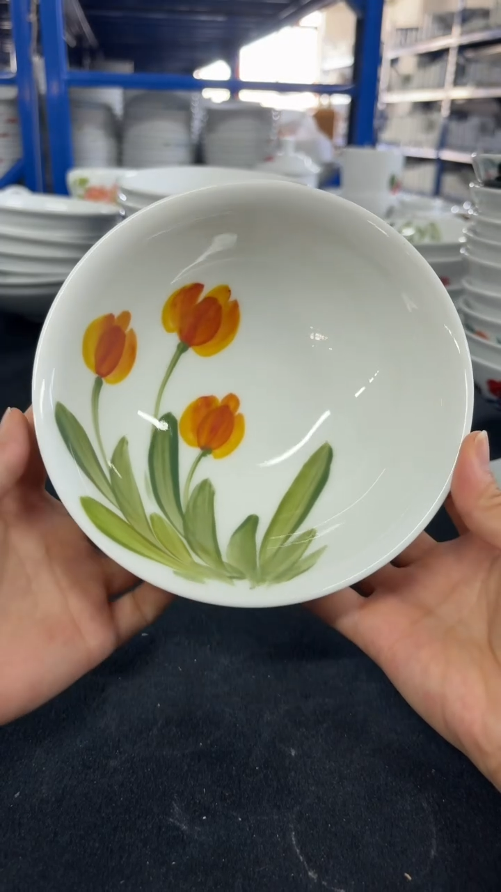 瓷景德镇手绘釉中彩（食品级）壮壮碗