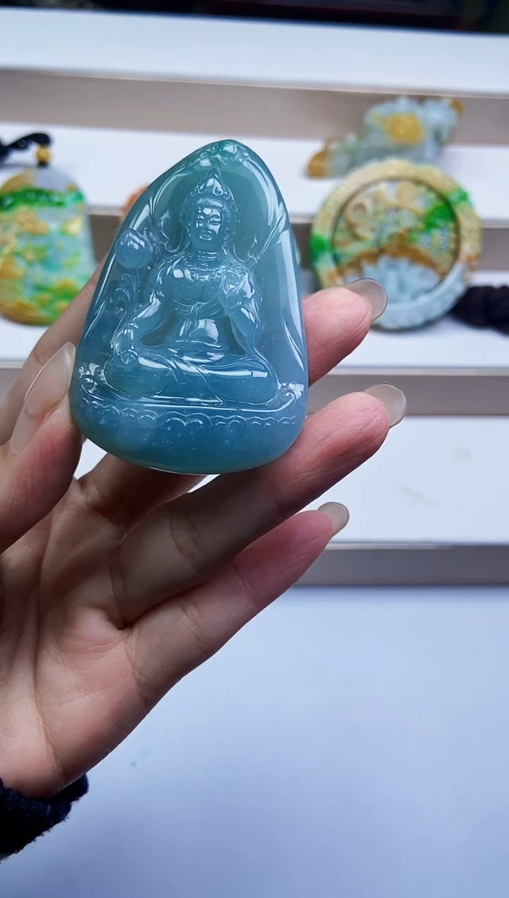 颈饰未镶嵌翡翠翡翠A货