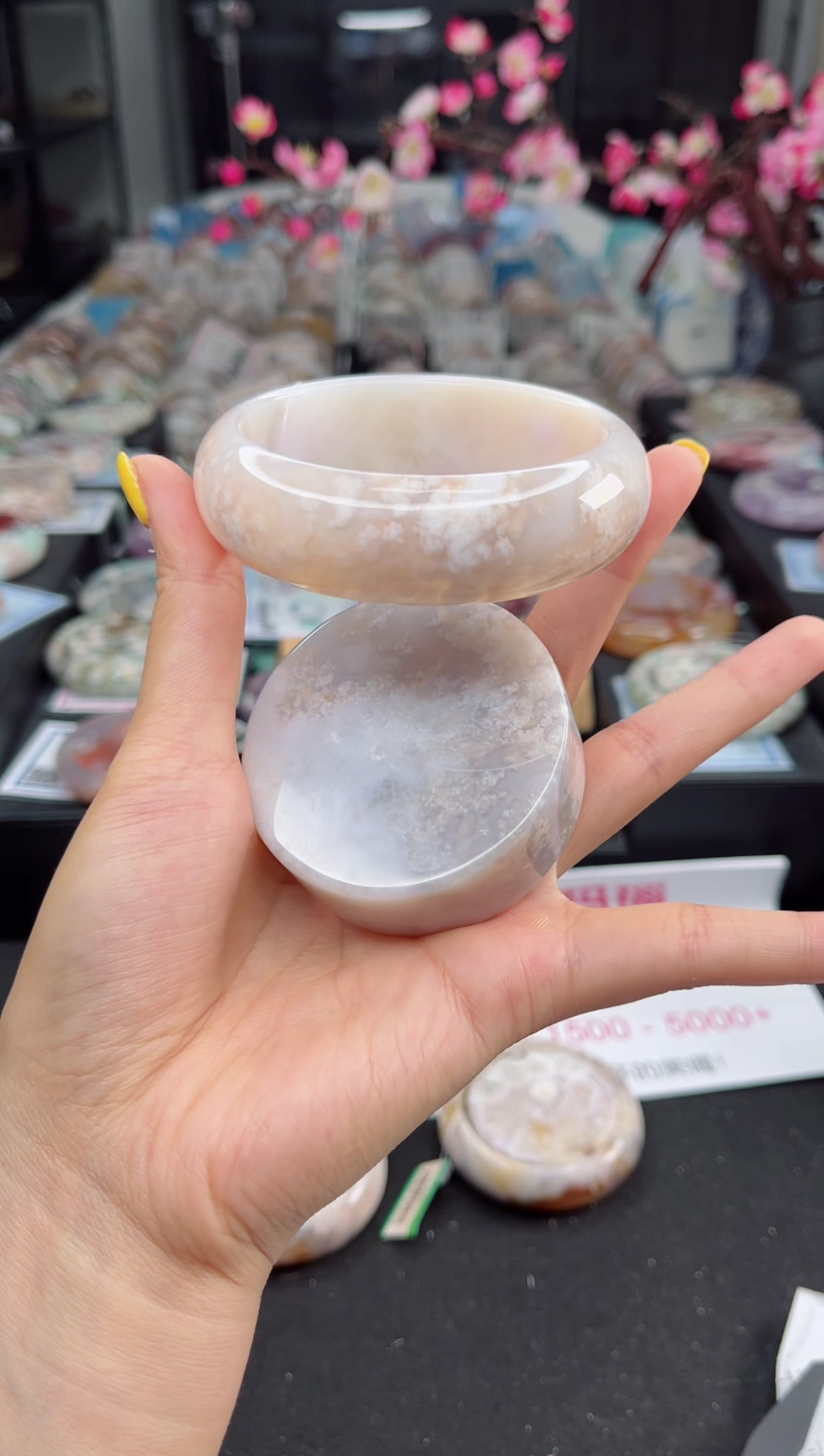 石英质玉未镶嵌手镯61圈口（赠送镯心）1510128