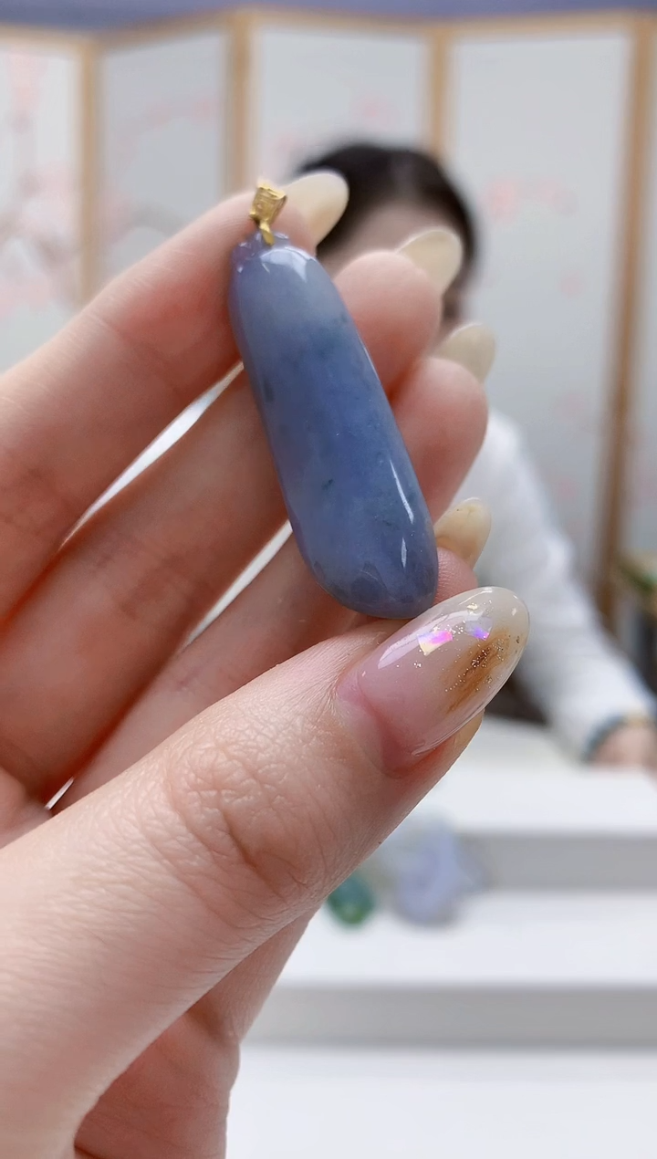 18K金镶嵌定制翡翠3099jw-毛货挂件62