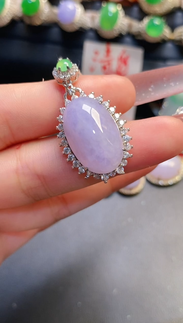 银S925镶嵌戒指翡翠天然