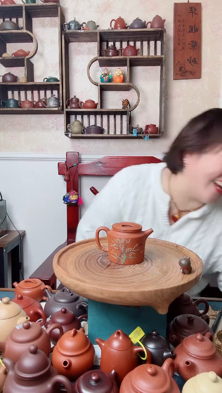 茶壶紫砂独**待洋桶   鱼籽朱泥  200CC