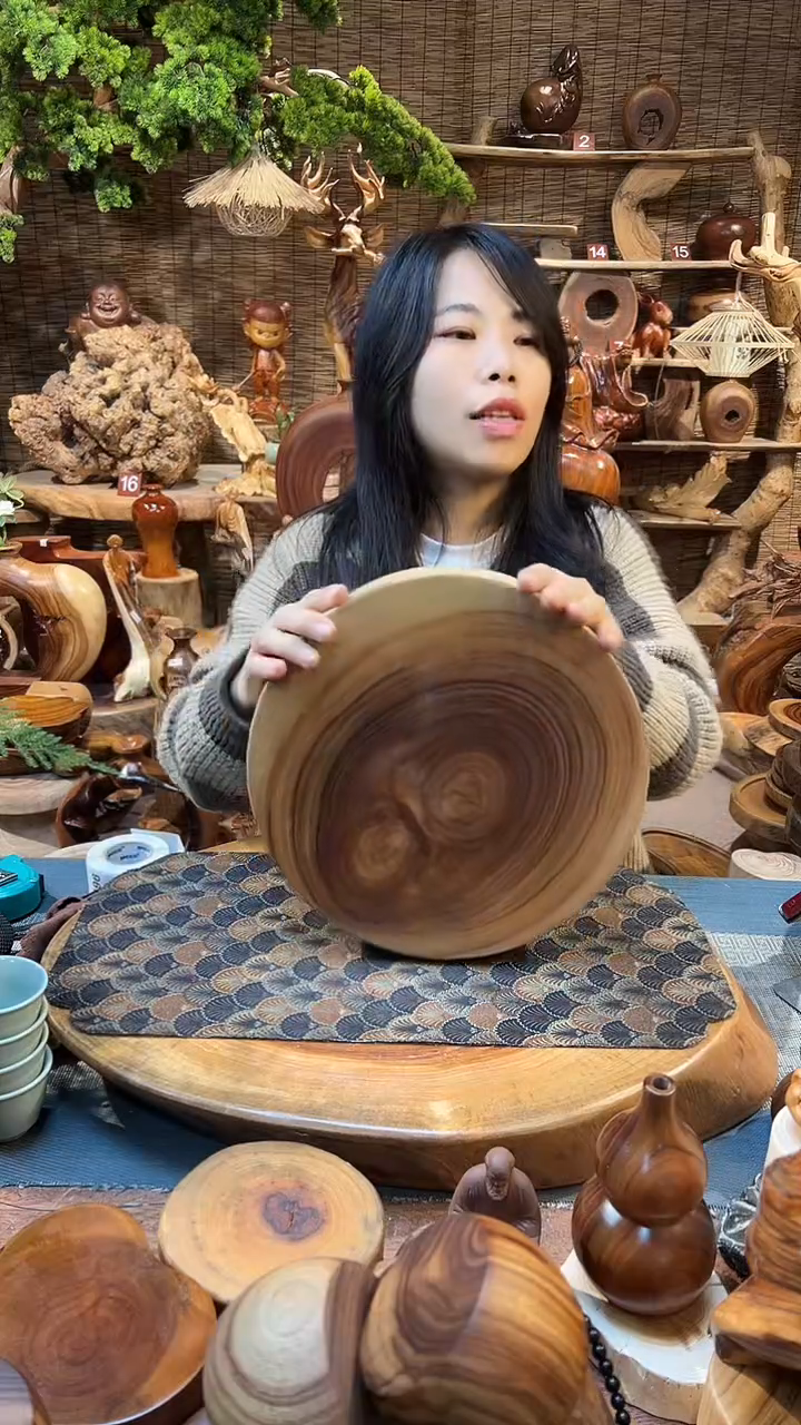 木香樟木-正圆边干泡  27*27/4.8