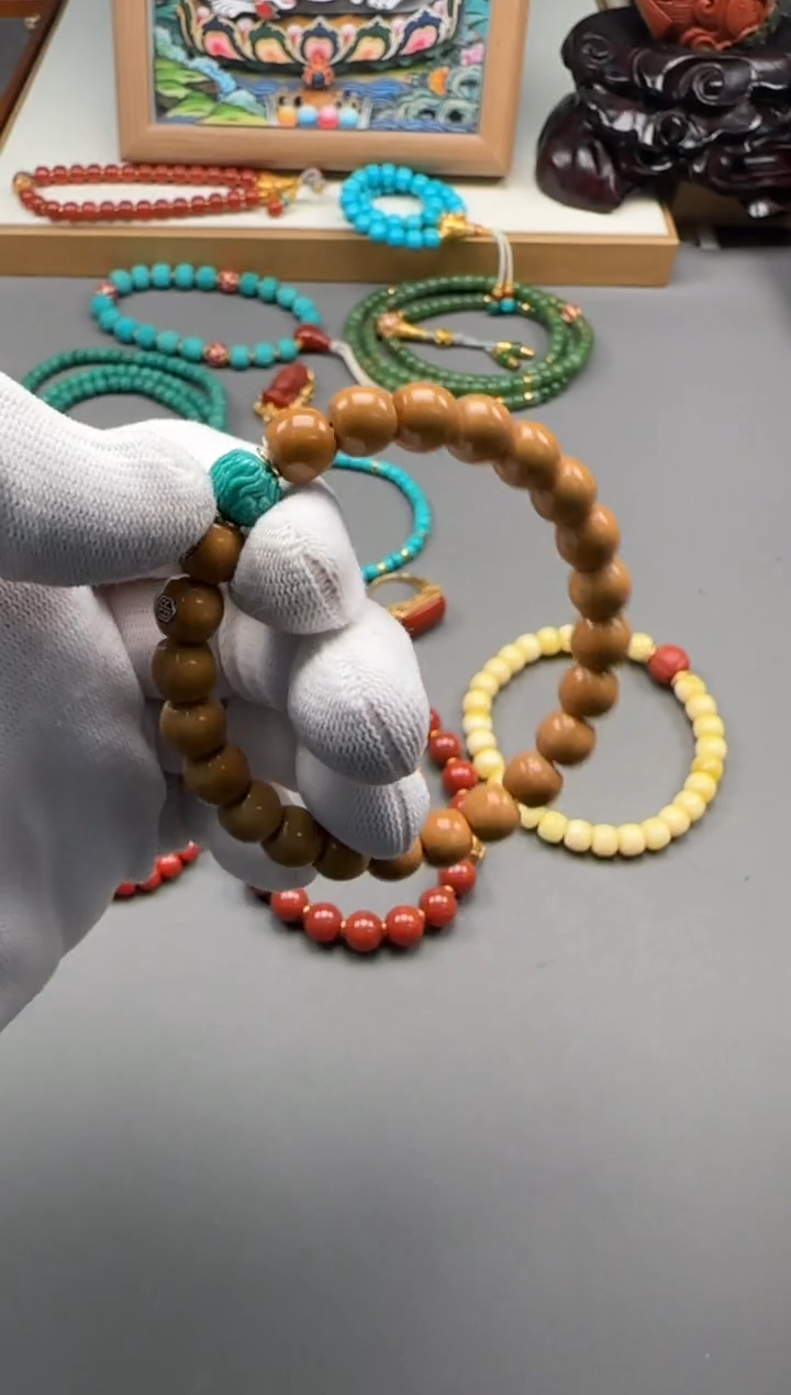 【闪购商品】绿松石配饰配饰18K金镶嵌配饰配饰