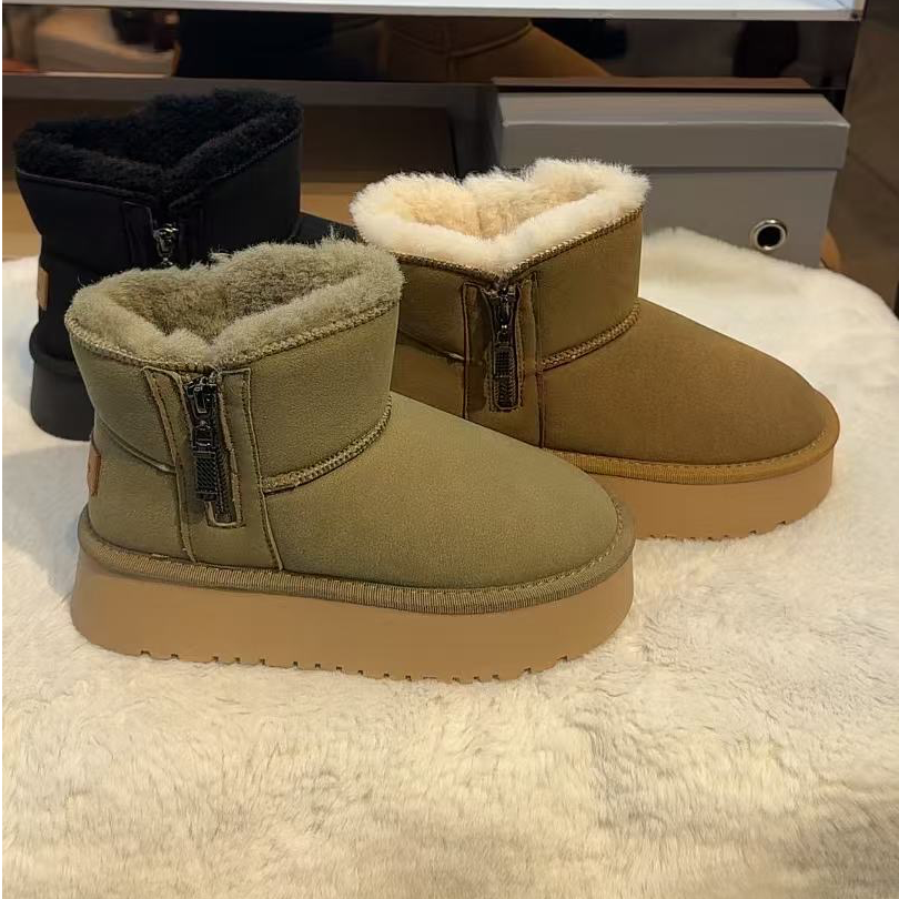 加绒雪地靴舒服休闲女鞋保暖