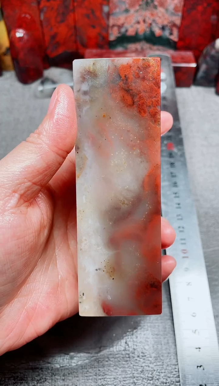 桂林鸡血玉素章--49