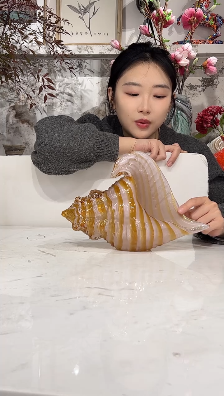 【闪购商品】琉璃新款海螺摆件