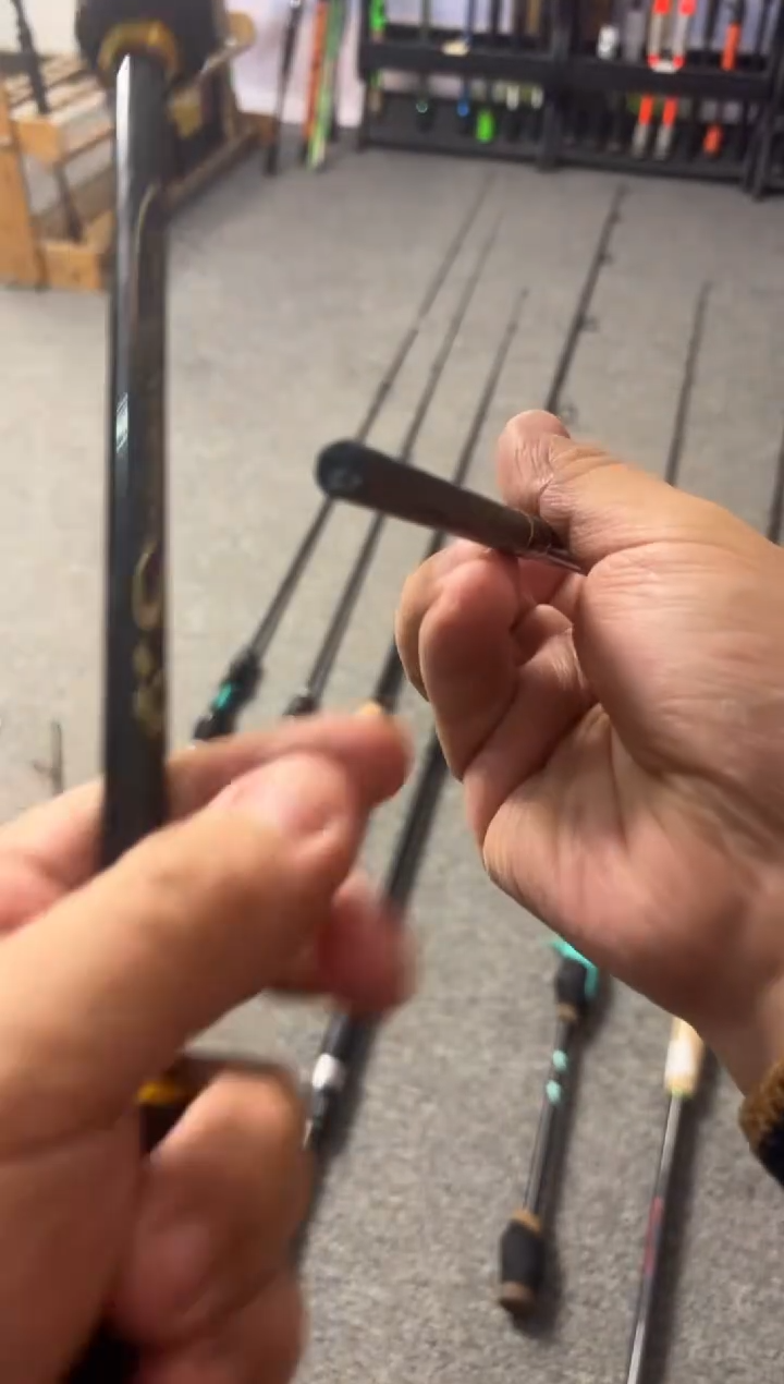 1.8m以下碳素鱿鱼杆一节半船钓杆1.7米枪柄（瑕疵尾货竿，没有售后）