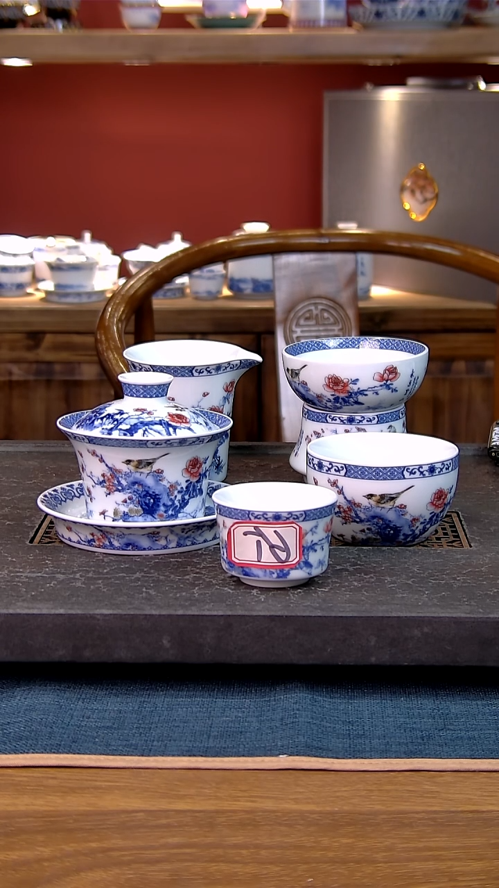 简装家用款10件套 白瓷陶瓷茶具