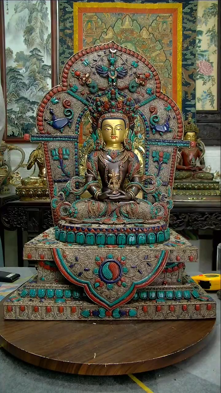 【闪购商品】长寿佛铜像造像收藏造像