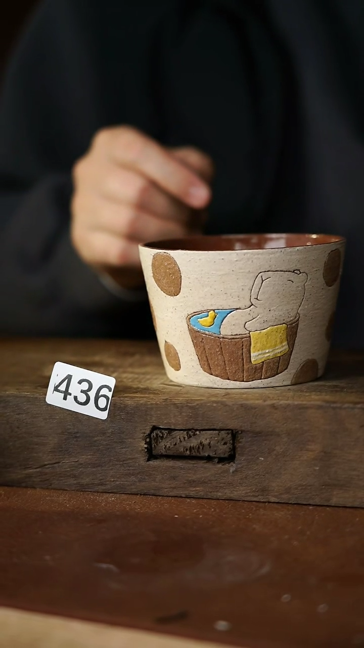 瓷片福利！！设计师款凤禾咖啡杯