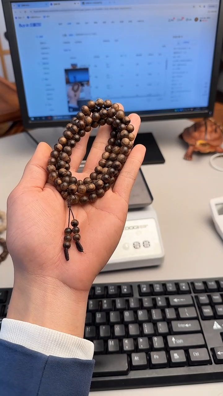 【闪购商品】沉香手串海南黑油沉香天然