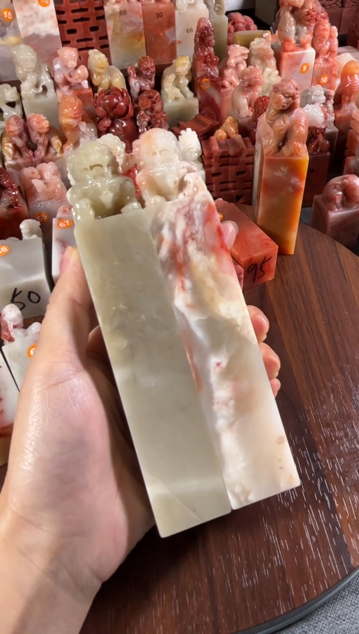 老挝石印石能*2个印章