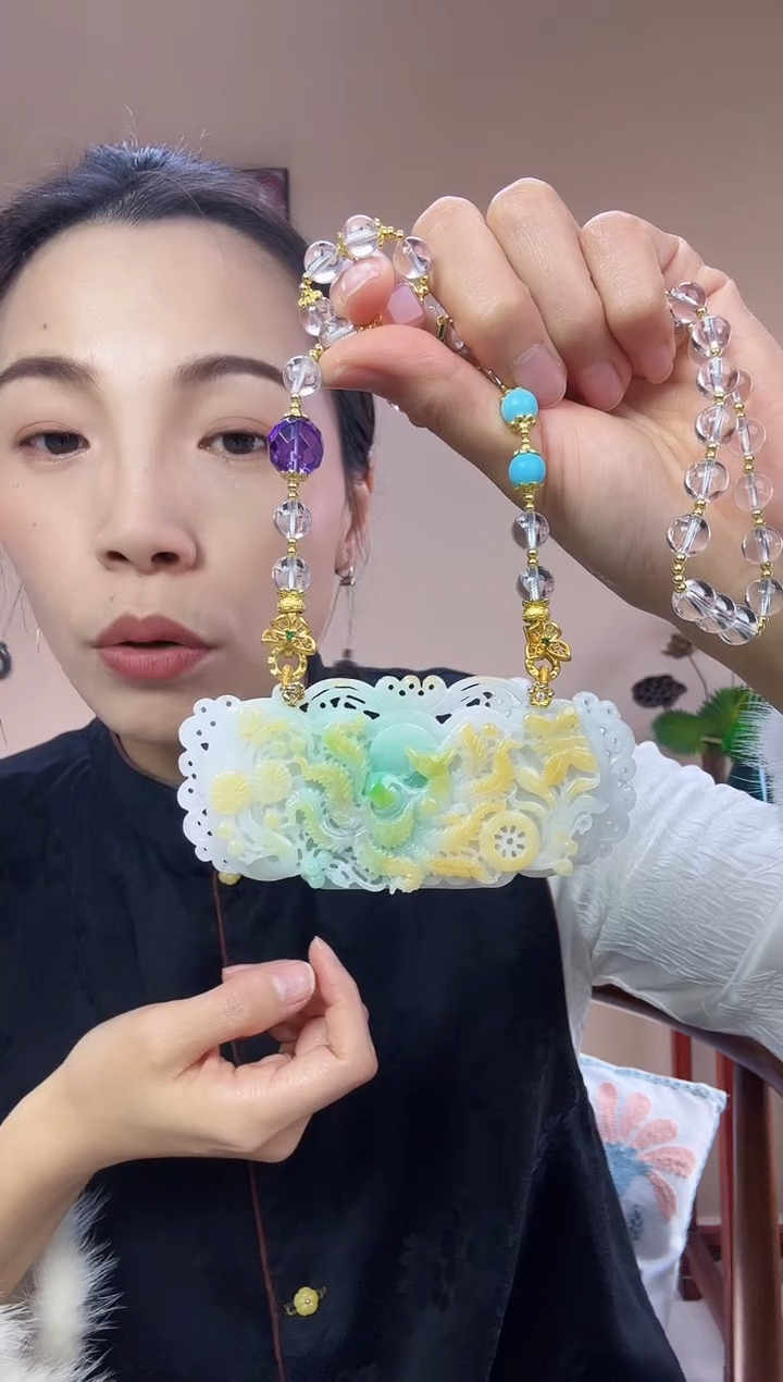 【闪购商品】翡翠颈饰未镶嵌特色原创翡翠颈饰