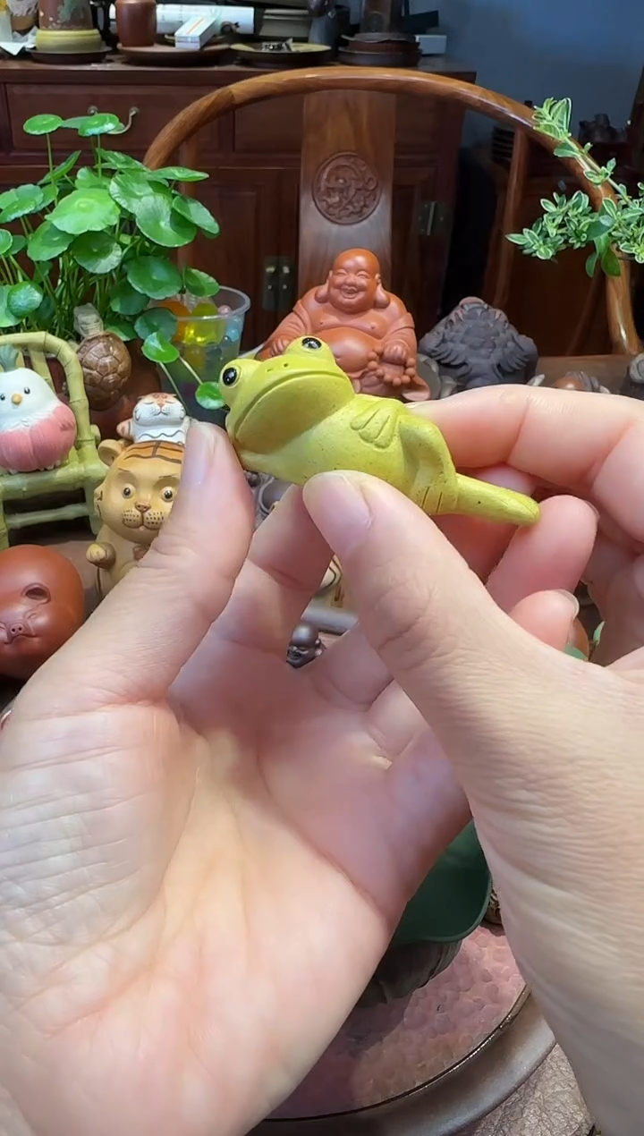 紫砂茶宠段泥青蛙