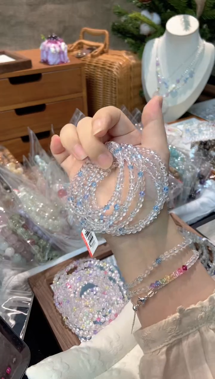 未镶嵌手串水晶孤品捡漏均匀瑕疵介意勿拍