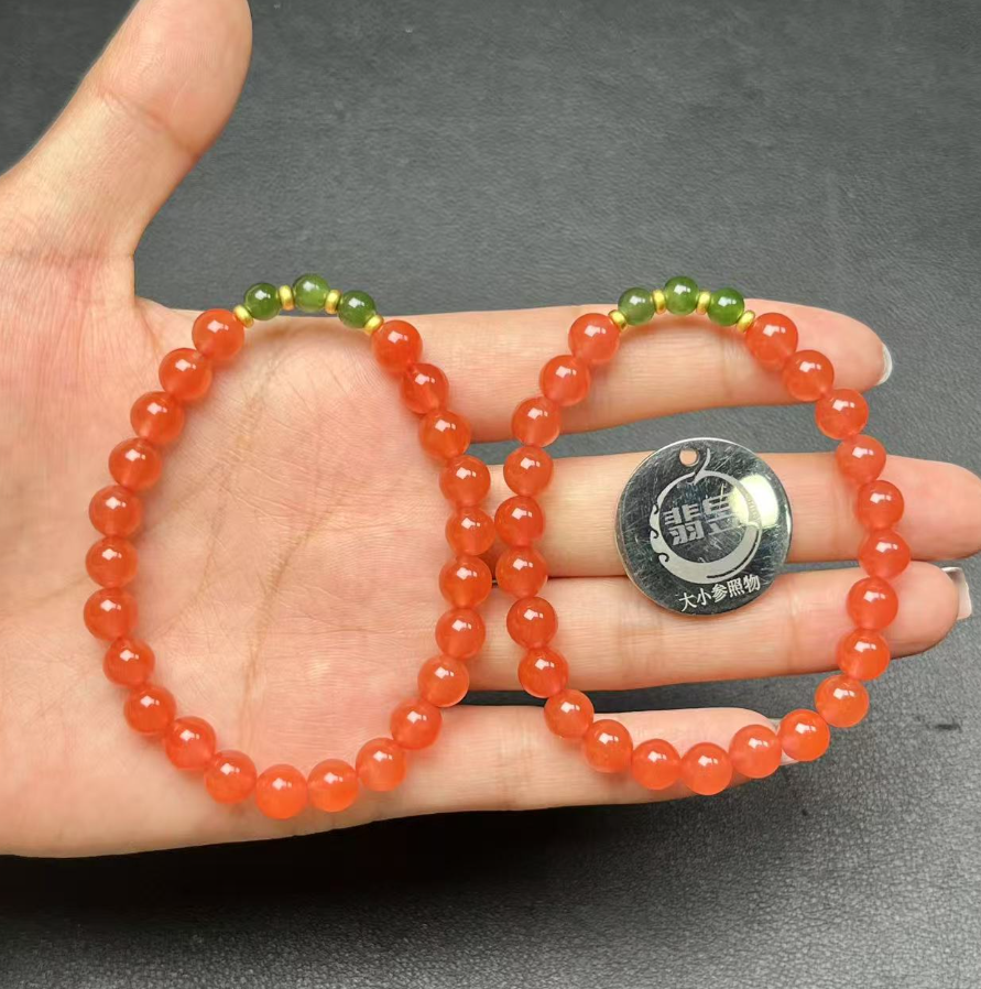 36700T04-3B21-南红手串/约7+/约22颗/-多样性发其一