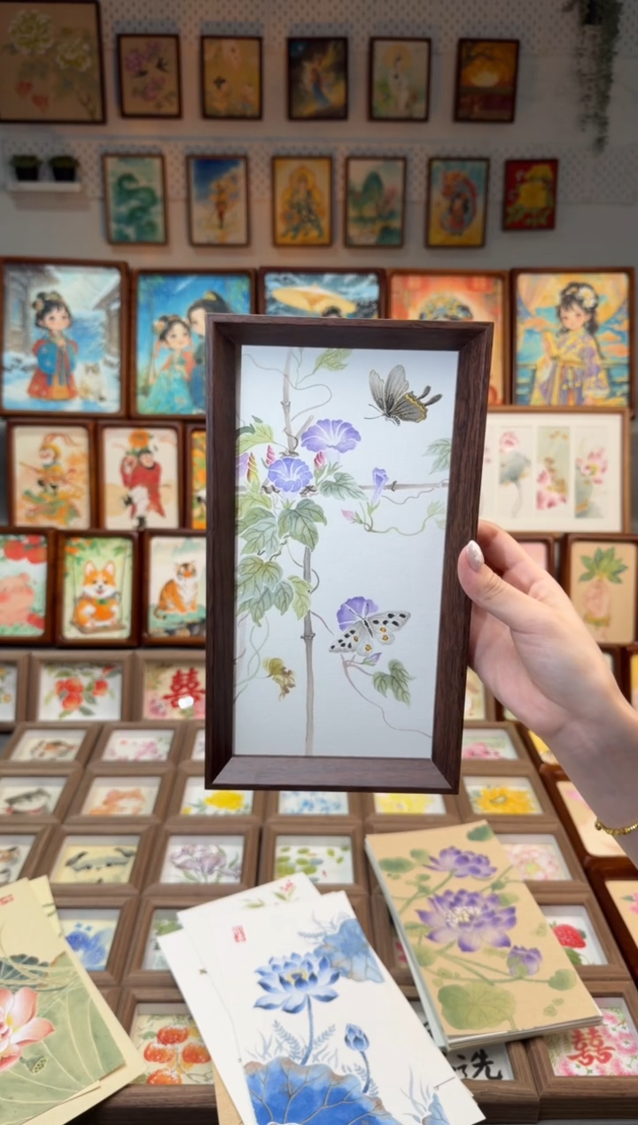 国画喇叭花 手绘国画27