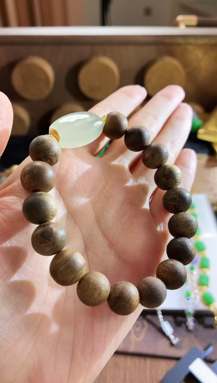 未镶嵌手链翡翠手串