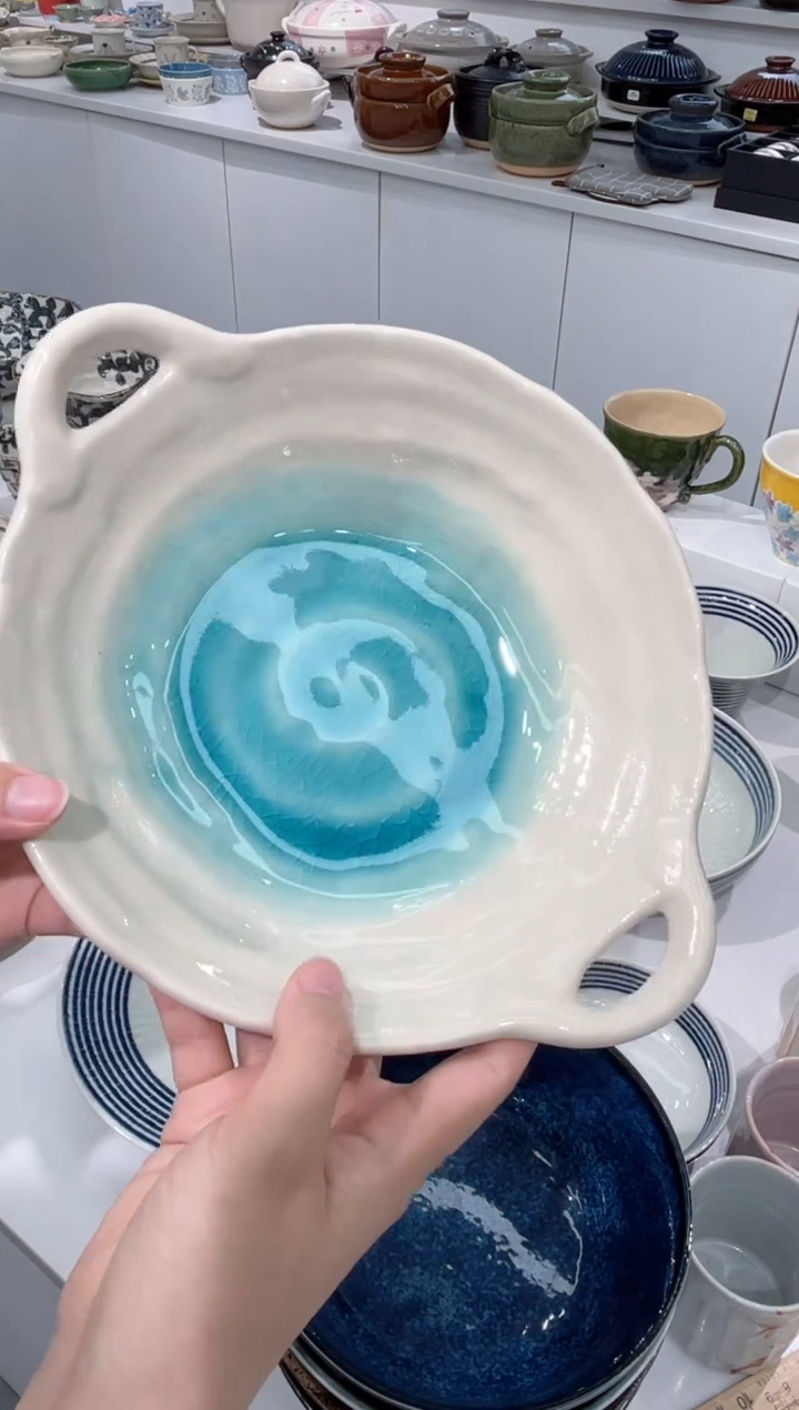 瓷片新品福利春水双耳钵