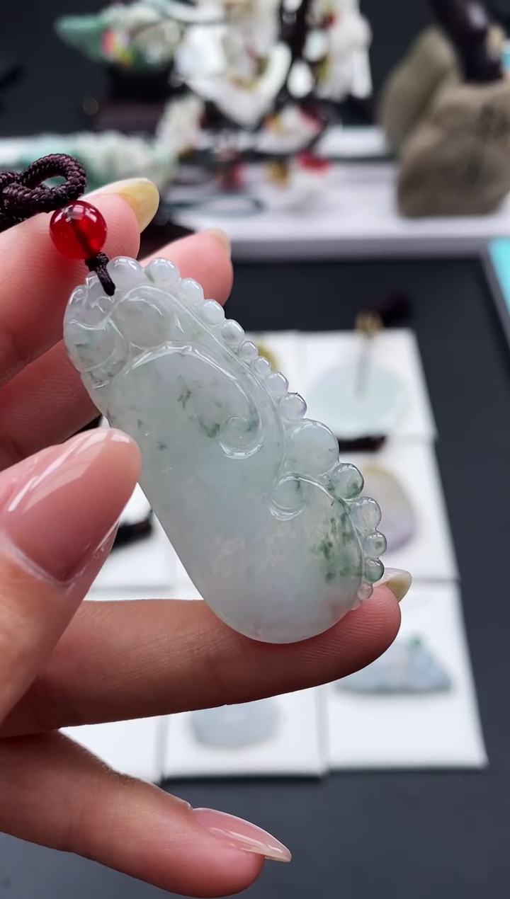 【闪购商品】翡翠颈饰未镶嵌天然缅甸A货翡翠