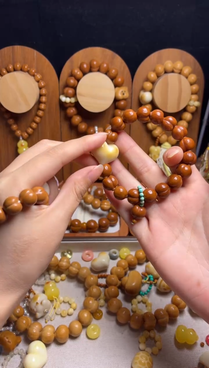 手串猴头核桃小*全品龙炎手工小尺寸猫爪吊坠手串