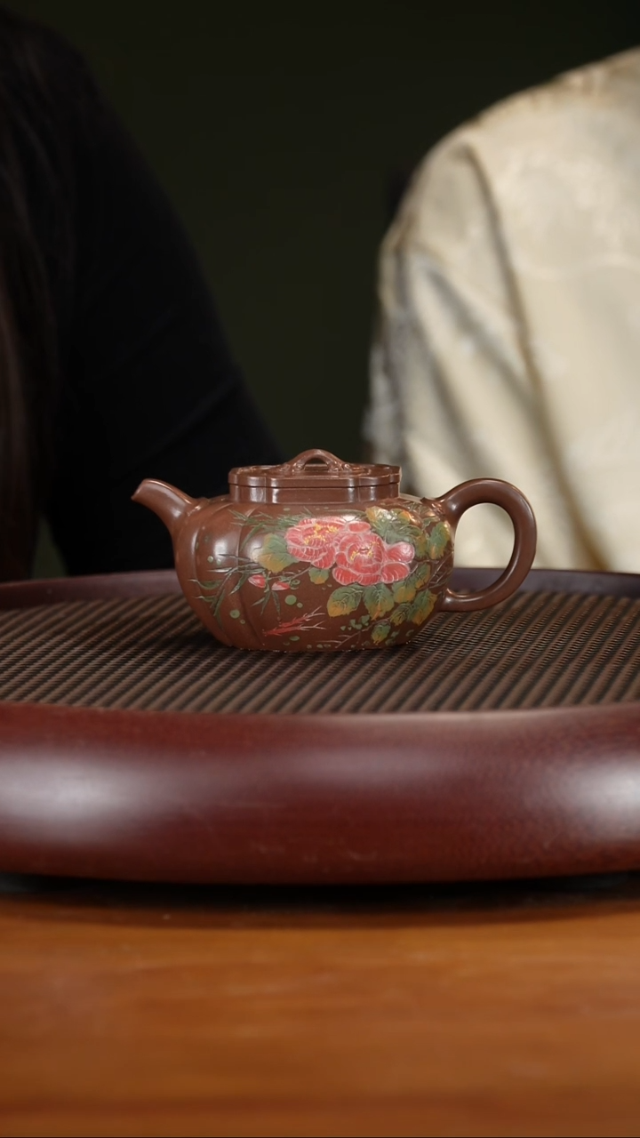 茶壶紫砂74GSZ太极如意 老紫泥160cc